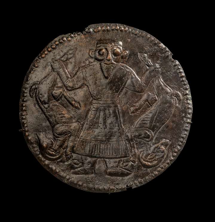 Near Eastern bronze plaque of the Master of Animals